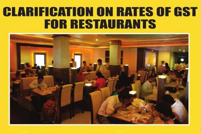 GST Tax rate on restaurants, bars, hotels etc – Impact of GST tax rate on restaurant food bill