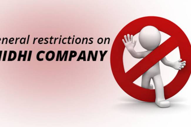 General Restriction on Nidhi Companies (Nidhi Ltd) – Rule 6 of Nidhi Rules, 2014